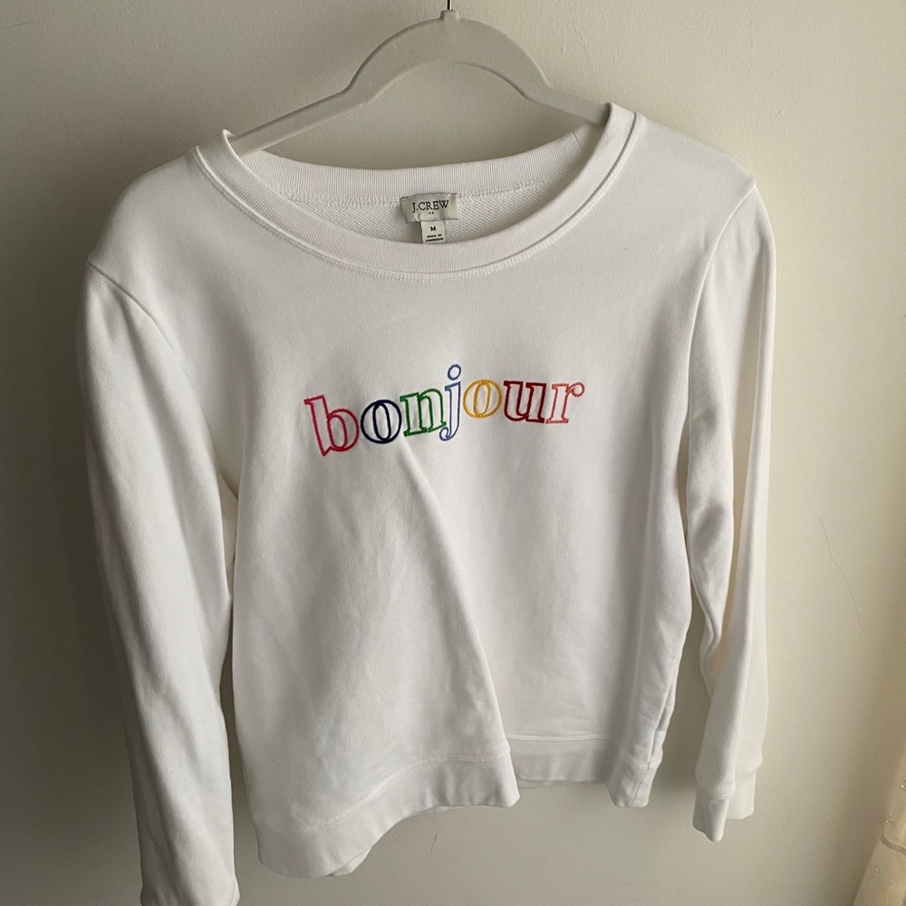 J crew crew neck sweatshirt